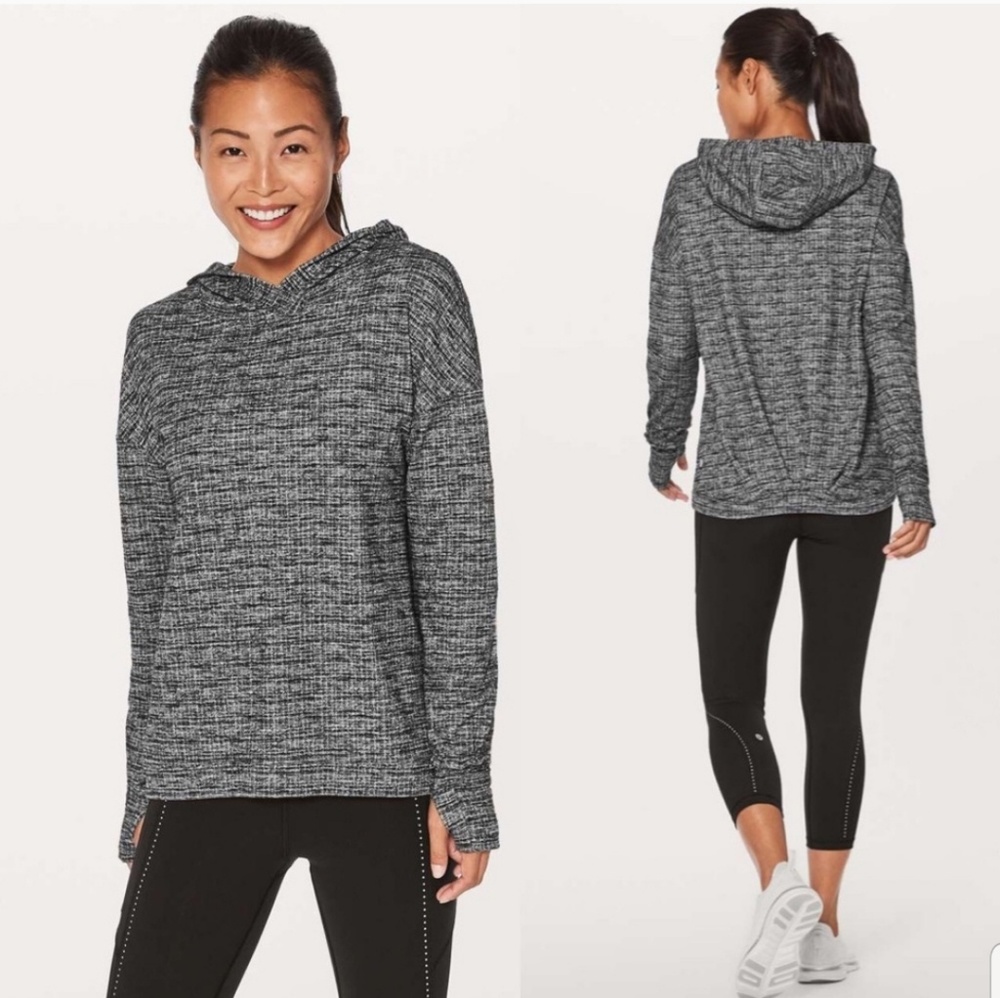 lululemon extra mile half zip hoodie size 12